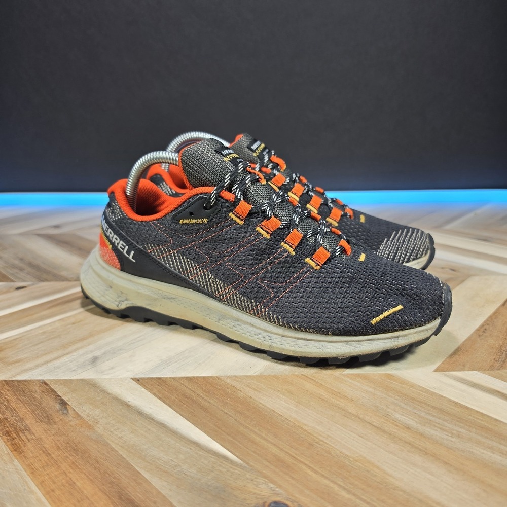 Merrell Fly Strike Shoes Mens Size 8.5 Black Trail Running Sneakers J067377